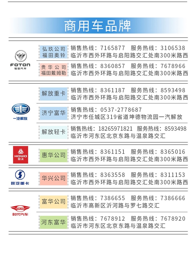各品牌4S店服（fú）務（wù）熱線#11249
